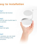 Under Cabinet Lighting Kit With RGB Puck Lights And Remote Color Changing 12V Plug In LED Kit installation steps and puck light