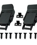 Beefy Spring Loaded Stainless Steel Draw Latches And Tension Latches Set Black Toggle Hasp Clamp Mini Latch with screws
