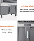 Do Not Sweat The Heat With This Hella Efficient Portable Evaporative Swamp Cooler with universal wheels and visible water level design.