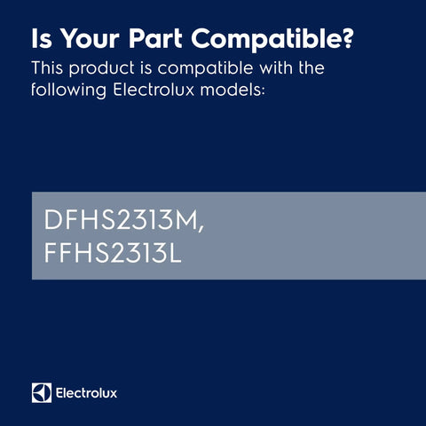 Compatible models listing for 241739710 Temperature Control Board For Refrigerators Replacement Module, showing Electrolux DFHS2313M, FFHS2313L.