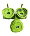 Heavy Duty Button Press Machine With Sturdy Slide Rails Make Custom Heart Badges And Name Labels For School Art Classes Community Events And Parties, green heart-shaped badge molds