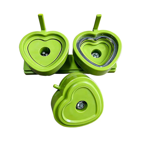 Heavy Duty Button Press Machine With Sturdy Slide Rails Make Custom Heart Badges And Name Labels For School Art Classes Community Events And Parties, green heart-shaped badge molds
