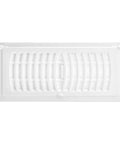 Pop Up Floor Register 4 By 10 Inch White Pack Of Five With Air Deflector, High Impact Polystyrene Construction, Rust Proof And Scratch Resistant
