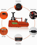 15 Ton All Metal Hydraulic Electric Car Jack With 12V DC Power Portable Auto Lift for Cars SUVs Trucks and RVs Red Finish details