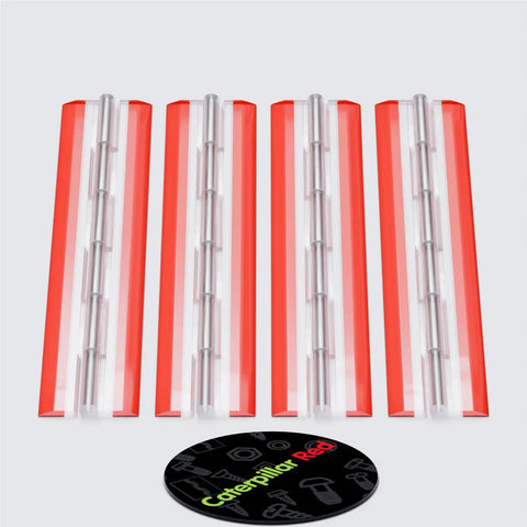 Premium Clear Acrylic Piano Hinges Two Hundred Millimeter Self Adhesive Cabinet Hardware with four hinges and round logo