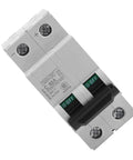 DC Two Pole Circuit Breaker 2P 250V 63A Din Rail Mounted Miniature Breaker With Fast Trip, front view