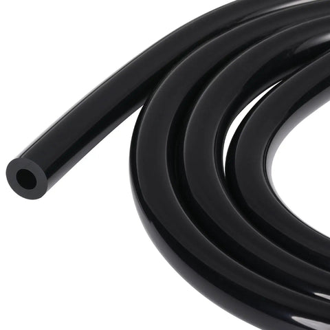 Silicone Vacuum Hose 6mm ID 12mm OD 20 Feet Black Heavy Wall Flexible Tubing For Vacuum Lines FDA Compliant No Smell Non Toxic Eco Friendly 130 PSI Max Pressure