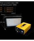 Heavy Duty 1800W UV Curing Lamp Featuring Adjustable Output And Chill Cold Light For Fast Resin Curing Shadowless Glue And 3D Print Ink Drying Solid Pick For Makers with size dimensions displayed.