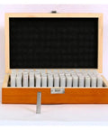 Pin Gauge Set For Quality Control And Metalworking, Precision 0.11mm To 30mm Metric Rod Gauges in wooden case, one gauge shown