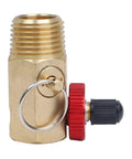 Heavy Duty Brass Air Tank Manifold With Shut Off And Relief Valves Half Inch NPT Port For Air Compressor 0 To 110 PSI Pneumatic System
