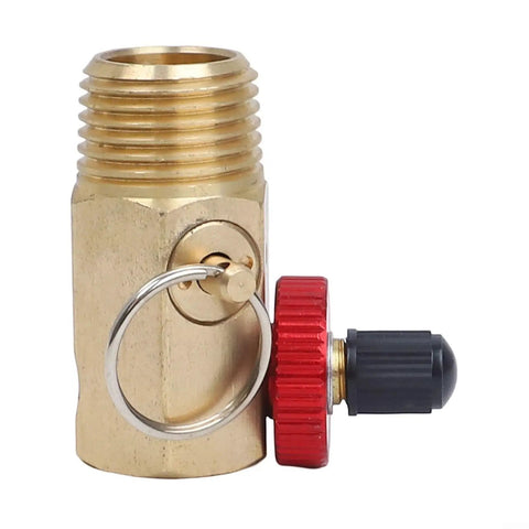 Heavy Duty Brass Air Tank Manifold With Shut Off And Relief Valves Half Inch NPT Port For Air Compressor 0 To 110 PSI Pneumatic System