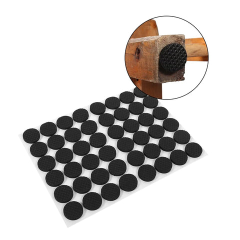 48Pcs Nonslip Rubber Feet Pads Self Adhesive Floor Protectors For Chairs Tables And Wooden Surfaces Durable Non Slip Protection Prevent Scratches