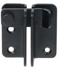 Flip Latch For Gates And Cabinets Sliding Bolt Latch Safety Door Lock Catch Matte Black SUS304 Stainless Steel Gate Hardware Locks For Barn Fence Wood Window Bathroom Garage Pet Cage; front view