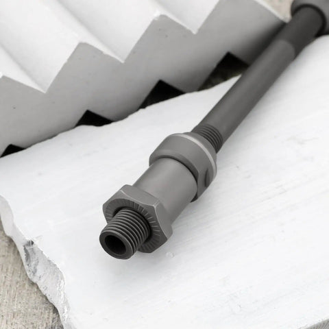 Close-up of 10mm Hollow Rear Axle For MTB And Road Bikes 145mm Length Steel Replacement Upgrade For Multi Speed Hubs