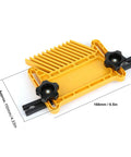 Slick Heavy Duty Stackable Featherboard Safety Jig For Table Saw Router Table Woodworking Milling Cut Assist Tool Kit Yellow with black knobs.