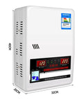 Heavy Duty Automatic Voltage Regulator 220V Single Phase Ac Stabilizer securely mounted with digital display and indicators.