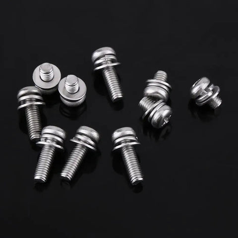 Assorted stainless steel screws and nuts from 160 Pieces Stainless Steel SS304 Pan Head Screws And Nuts Kit M2 To M5