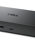 Thunderbolt 5 Docking Station Featuring Beast Mode 300W Power Delivery and Zero Lag Sync for Power Users, angle showing ports and sleek design.