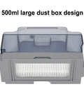 High Quality Replacement Dustbin Box For Lefant M210 M213 M210B M210S K2 K3 K3P K3A K4 K5 Robot Vacuum Cleaner Parts Collection System Storage Bin Container, 500ml size with filter design.