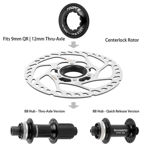 Centerlock Rotor Lockring For Disc Brakes Internal Spline CNC Aluminum Built Tough Lock Ring with Shimano RT81 RT64 hubs