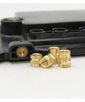 Copper Knurled Threaded Inserts M1 To M8 Heat Molded Double Twill Injection For A Sturdy Dope Grip in electronics assembly