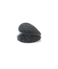 Heavy Duty Adhesive Hook And Loop Dots For Smooth Surfaces Medium Black 3/4 Inch Circles 200 Pack showing black adhesive dot.