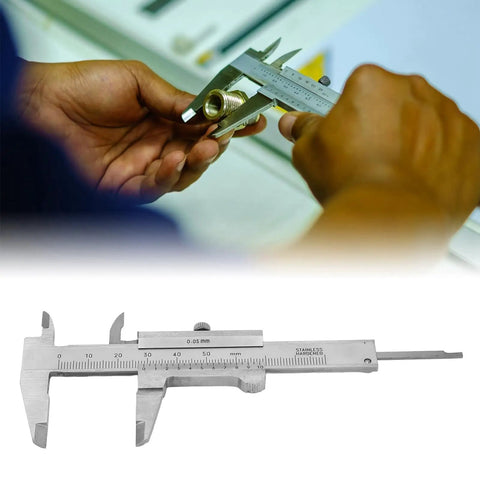 Vernier Caliper 0-50mm Precision Measuring Tool For Jewelry And Watches, Stainless Steel Body, measuring small part
