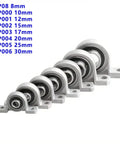 Top Shelf Zinc Alloy Pillow Block Bearings Include Self Aligning Mounted Support For 8mm 10mm 12mm Bore Sizes With Steel Inserts For Heavy Loads And Smooth Motion In Any Shop Task Or Pro Repair Work Designed To Deliver Killer Results Every Day. Zinc alloy pillow block bearings set, 8mm to 30mm sizes shown