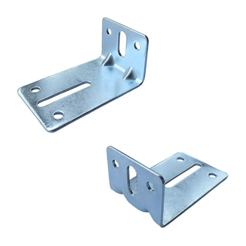 Beefed Up 8 Pack Garage Door Track Jamb Brackets J6 Heavy Duty 12 Gauge Steel Reinforcement Set With Screws And Nuts For Doors