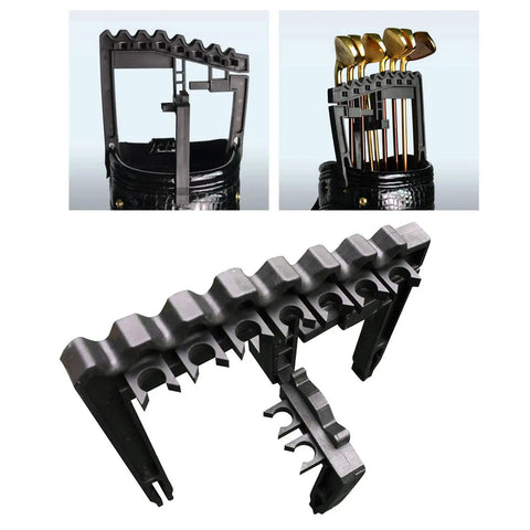 9 Slot Golf Club Organizer For Bag And Stand Putter Holder Iron And Driver Separator Divider System on golf bag