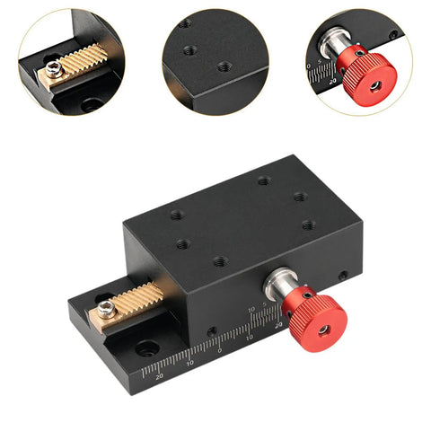 Go To Manual Precision Linear Stage For X Axis With 40mm Stroke Translation Slide Gear Drive Fine Tuning For Machinery And Inspection Devices