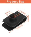 Top Shelf M6 U Style Clip Nuts, 25 Piece Black Automotive Bumper Fender Fastener Kit, close-up showing dimensions.