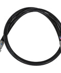 Buyers Products high-pressure hose, 1/4 in x 38 in, black rubber with metal fittings.