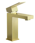 Brushed Gold Single Hole Bathroom Faucet With Modern Vanity Style, Single Handle, Stainless Steel, Lead-Free, NSF Certified, cUPC Approved, Sleek Look For Small To Medium Sinks