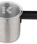 Non Dairy Milk Frother For K-Café Coffee Makers Only, Hot And Cold Frothing, 34-Ounce Capacity, Charcoal Finish, front view