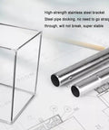 Stainless steel frame and pipes for vented resin 3D printer enclosure with LED light and vent kit
