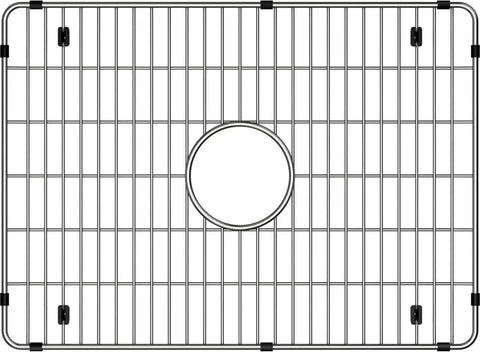CTXBG1914 Crosstown Stainless Steel Bottom Grid with protective feet, visible top view, fits 19.375x14.125x1.25 inch sink bowls.
