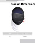 Fencing Helmet With Carbon Steel Build And CE 350N Certified Safety Size XL Removable Style Universal Fit For Adults And Youth