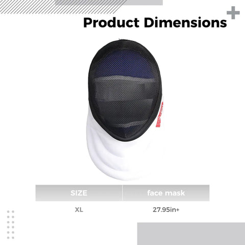 Fencing Helmet With Carbon Steel Build And CE 350N Certified Safety Size XL Removable Style Universal Fit For Adults And Youth