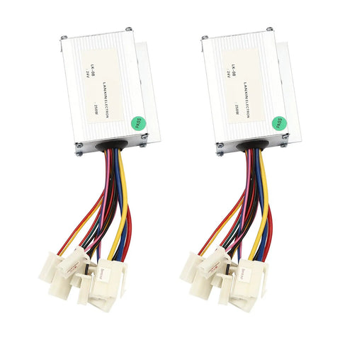 Wiring components of the 10 Inch Motor Drive Air Wheel Conversion Kit With 250W 24V Electric Cart Scooter Motor, suitable for upgrades.