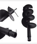 8 Inch Auger Drill Bit For Planting And Garden Beds, Post Hole Ready, Rapid Planter Compatible, 3/4 Inch Shaft