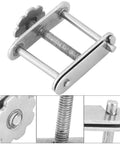 Adjustable Flow Control Tubing Clamps With Swivel Screw, Durable Iron Hose Clamp For Sealing Rubber Tubes, close-up details view