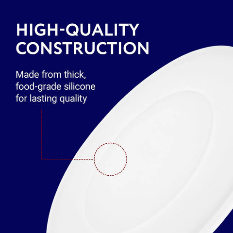 Close-up of 8-Quart Silicone Pressure Cooker Lid Cover For IP-DUO80, Leak-Proof Round Top With Airtight Seal highlighting material.