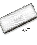 Back view of a filter from 8 Pack Replacement Vacuum Filters For S7 S7 Plus S7 Max Ultra S8 Pro Ultra S8 Plus S8 S7MaxV S7 MaxV Plus Robot Vacuums Washable Hard Floor Filters No Brainer Easy Install