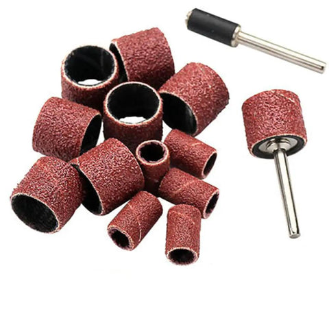 50 Piece Heavy Duty Sanding Bands Abrasive Paper Rings Polishing Drums Fits Dremel Tools 12 Millimeter Arbor 320 Grit collection of sanding bands