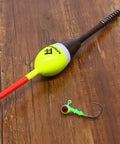 Balsa Fishing Floats Assortment Set For Crappie Panfish Walleyes Spring Bobbers Tackle Kit High Visibility Top 7/8 Inch Oval