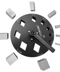 Diamond Shape Disc Cutter Set Nine Piece Punch Mold Kit For Jewelry Making with SKH9 steel die plate and diamond punches