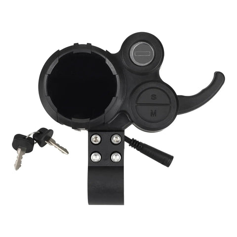 Locking LCD Scooter Dashboard With Speedometer Battery Gauge And Brushless Controller for Kukirin M4Max Electric Scooters, tool-free mount, lock keys
