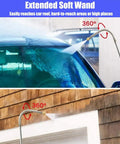 Beast High Pressure Power Washer Wand For Car Cleaning Gutter Patio Window Pet Bath Hydro Jet Hose Nozzle spraying a car