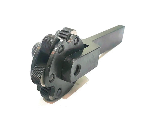 Six Wheel Knurling Tool Set For Lathe Machine With Multi Texture Wheels Durable Tool Steel Build Precision Finish Quick Pattern Changes